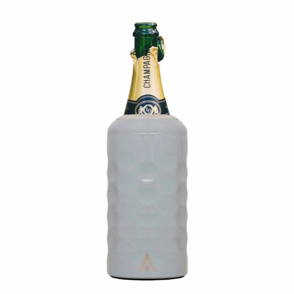 Wine & Champagne Bottle Cooler With Lid - Grey