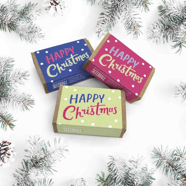 Happy Christmas Seedball Box
