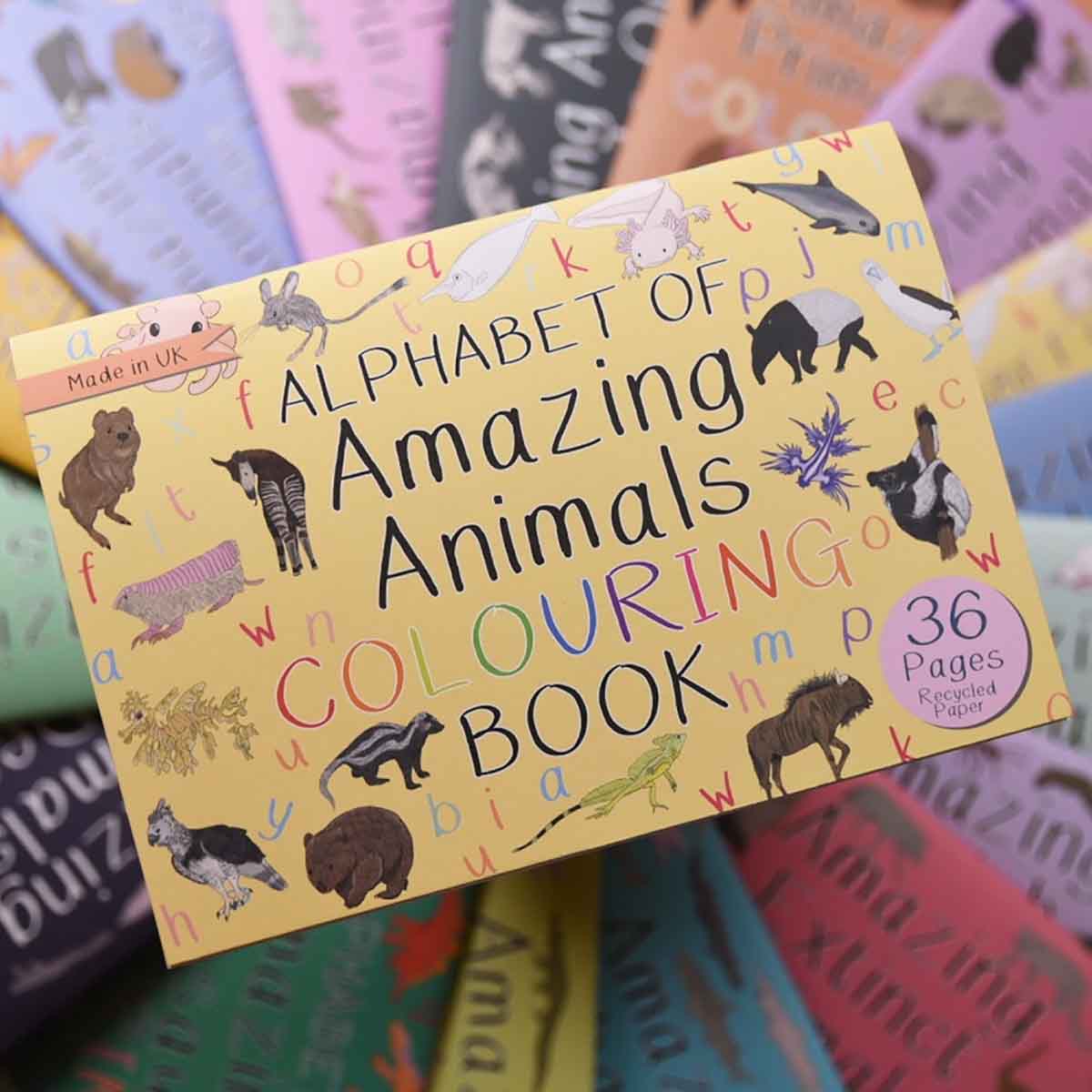 Alphabet of Amazing Animals Colouring Book - Peace With The Wild