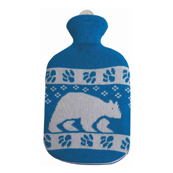 Natural Rubber Hot Water Bottle - Polar Bear