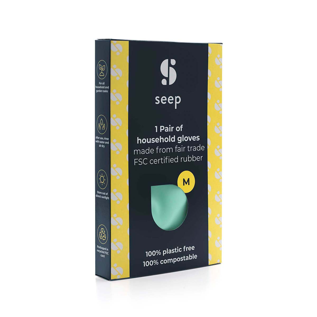 Eco Rubber Gloves Turquoise Peace With The Wild