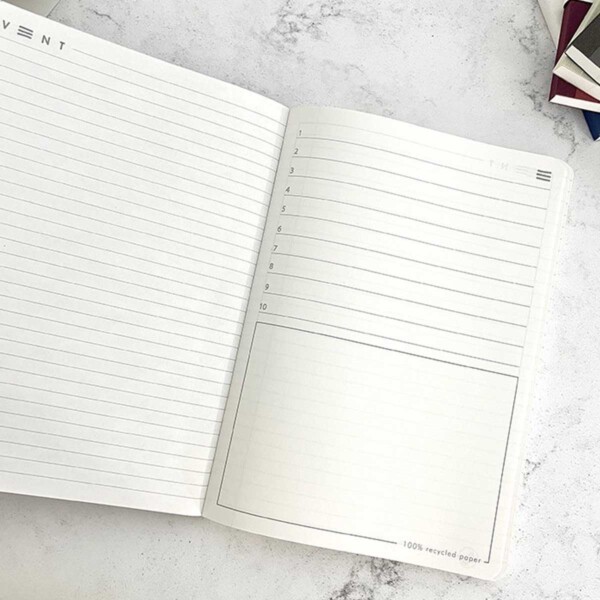Recycled SUCSEED A5 Notebook – Lavender Flower - Image 2
