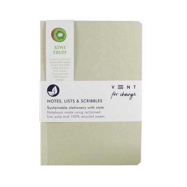 Recycled SUCSEED A5 Notebook – Kiwi Fruit
