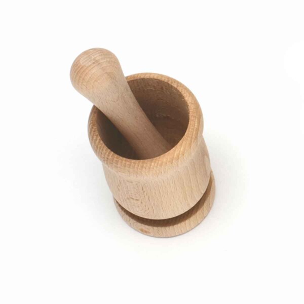 Wooden Pestle and Mortar
