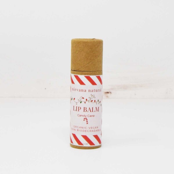 Organic Candy Cane Lip Balm - 10g