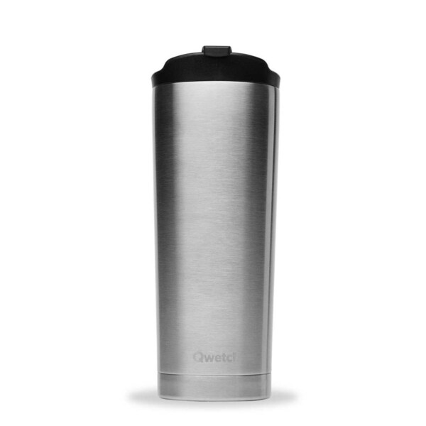 Insulated Travel Mug - Brushed Steel 300ml - Image 2