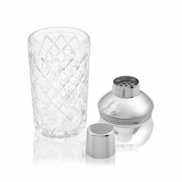 Silver Glass Cocktail Shaker - Image 3