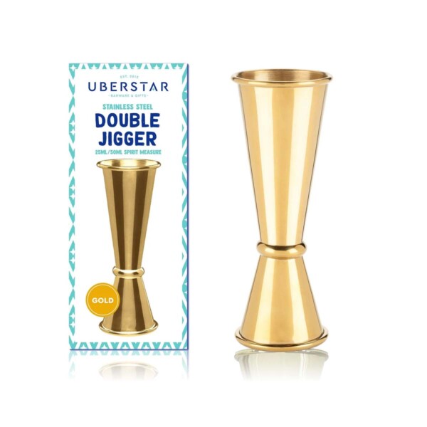 Stainless Steel Double Jigger - Gold