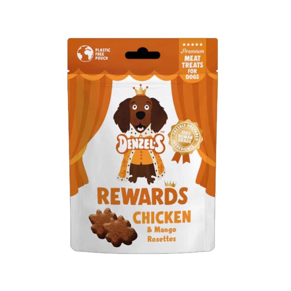 Chicken & Mango Rosette Rewards Dog Treats - 70g