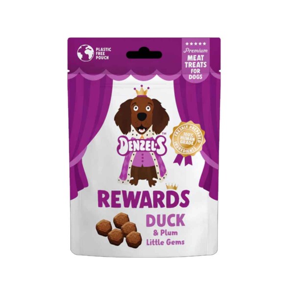 Duck & Plum Little Gem Rewards Dog Treats - 70g