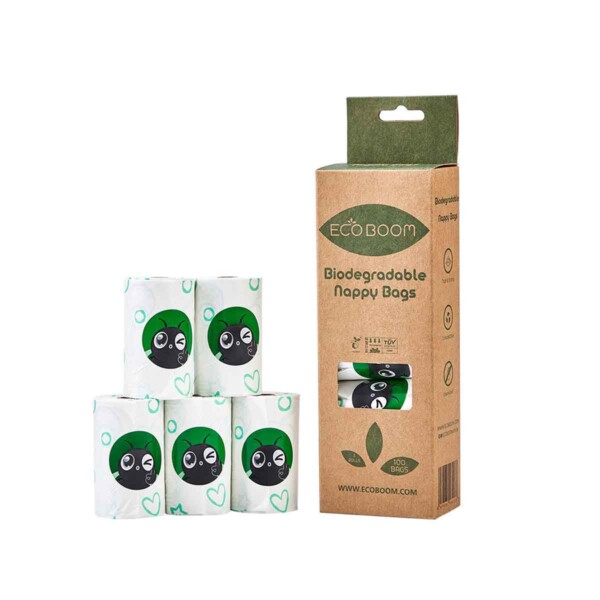 Biodegradable Nappy Bags - 100 Bags