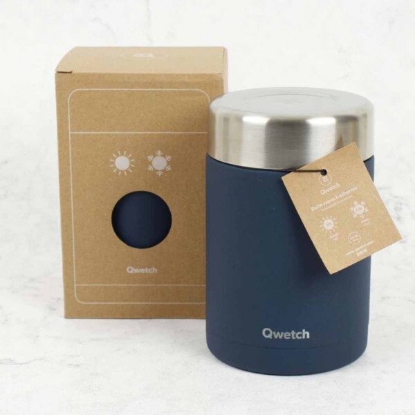 Insulated Stainless Steel Food Jar - Granite Blue 600ml - Image 4