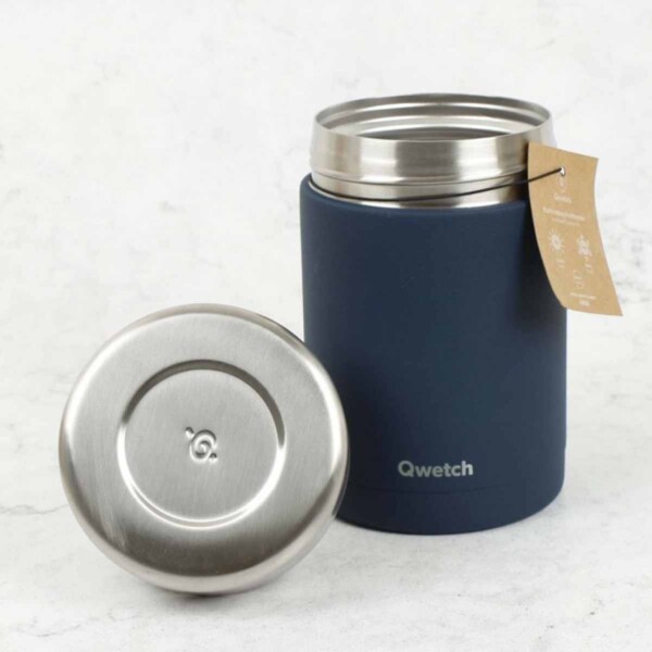 Insulated Stainless Steel Food Jar - Granite Blue 600ml - Image 3