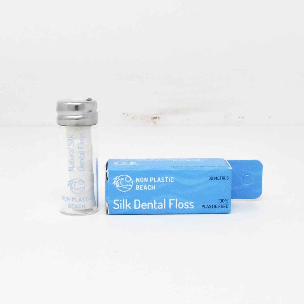 radius natural unscented silk dental floss 33 yards compostable non