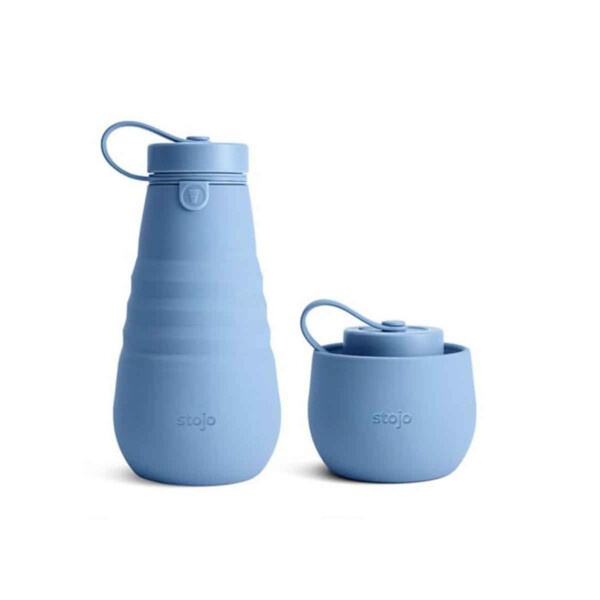 Collapsible Bottle 590ml - Steel Blue