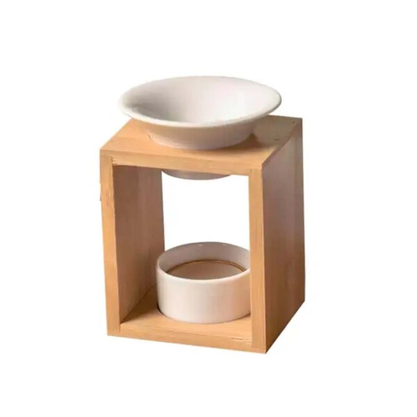 Bamboo Fragrance Burner - White