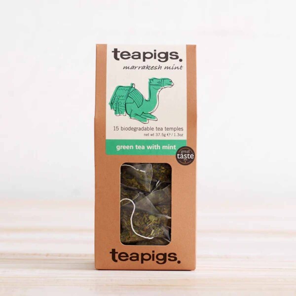 Plastic Free Green Tea With Mint Tea Bags