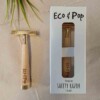 Premium Safety Razor - Maple/Gold - Image 2