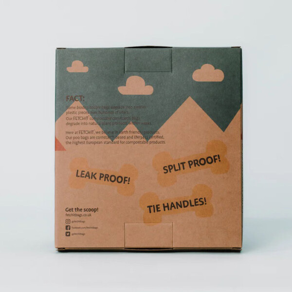 Loose Compostable Poo Bags with Tie Handles - 180 Bags - Image 3