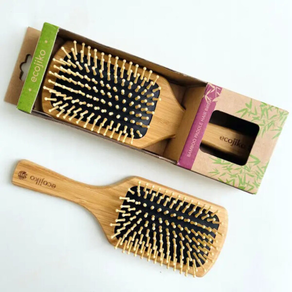 ecojiko paddle black hair brush 2