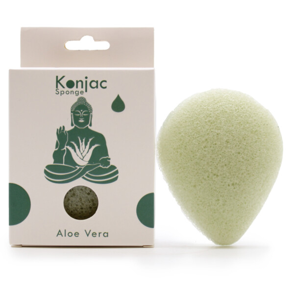 Teardrop Konjac Sponge - Aloe Vera - Healing