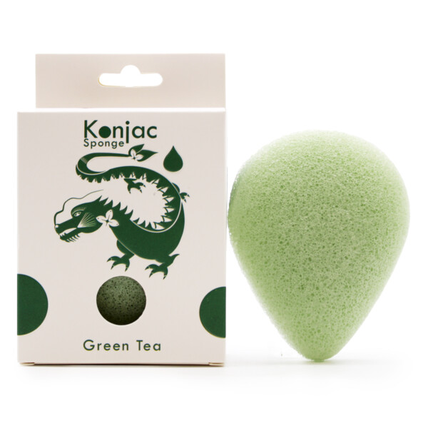 Teardrop Konjac Sponge - Green Tea - Protective