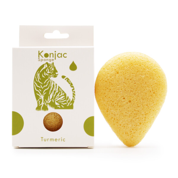 Teardrop Konjac Sponge - Turmeric - Anti Wrinkle