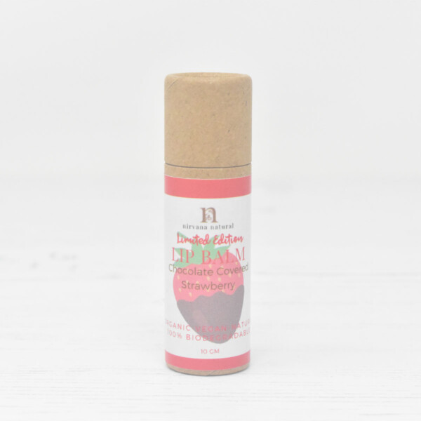 Organic Chocolate Strawberry Vegan Lip Balm - 10g