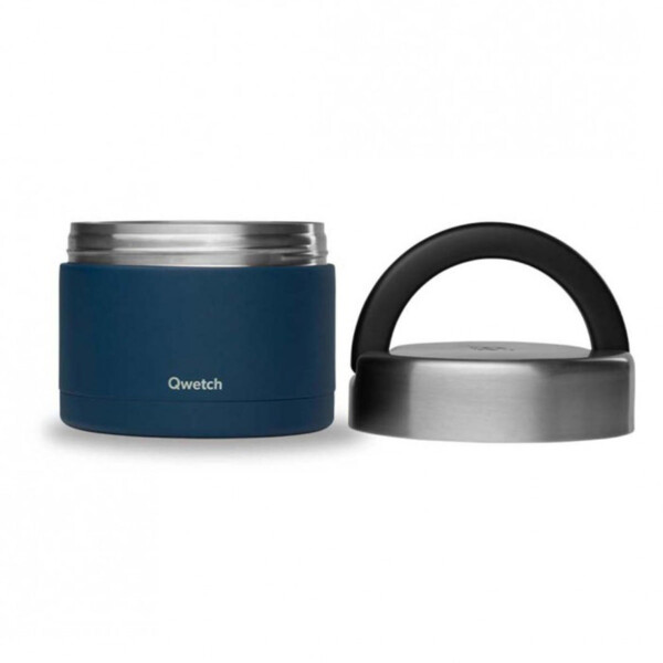 Insulated Stainless Steel Lunch Box - Granite Blue - 850ml - Image 2