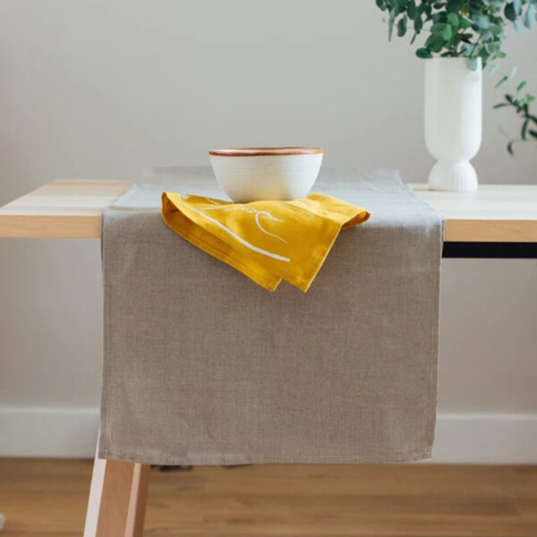 Natural Linen Table Runner