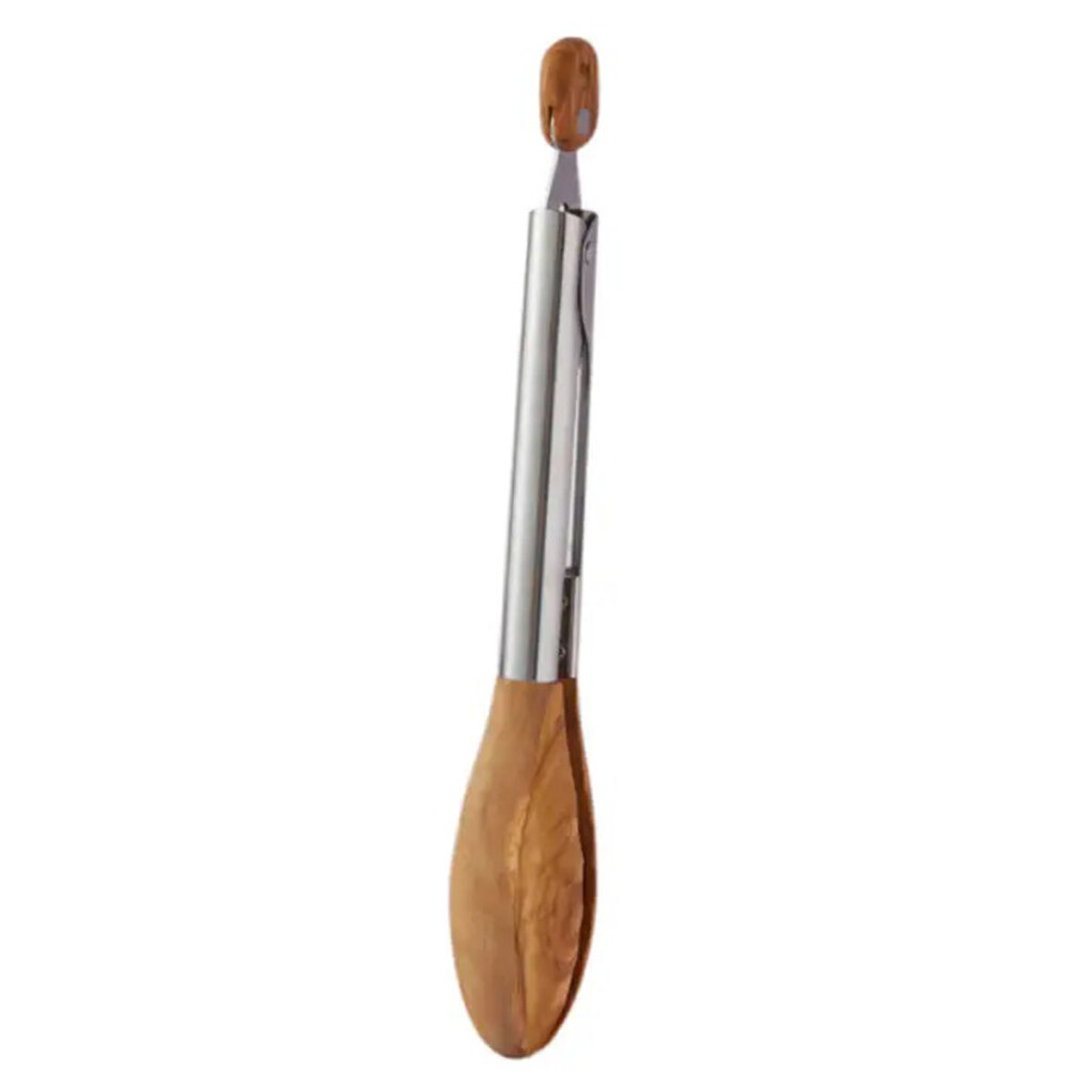 NonStick Wooden Cooking Tongs Light Peace With The Wild