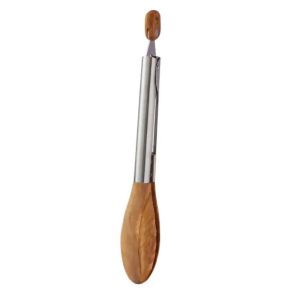 Non-Stick Wooden Cooking Tongs - Light