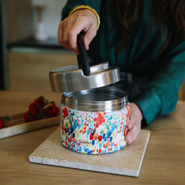 Insulated Stainless Steel Lunch Box - Arty - 850ml - Image 3