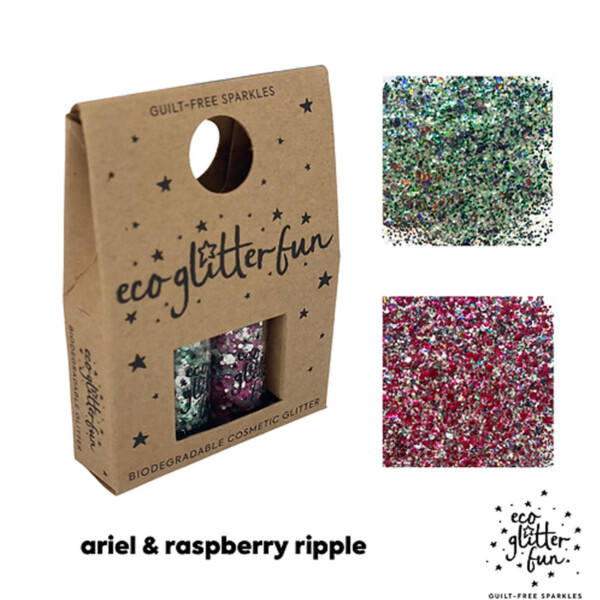 2 Piece Eco Glitter Set - Ariel & Raspberry Ripple