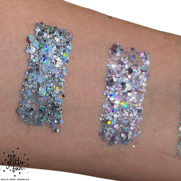 2 Piece Eco Glitter Set - Purple Rain & Argento Uber Disco Ball - Image 2
