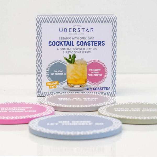 Set of 4 Cocktail Coasters - Volume 2