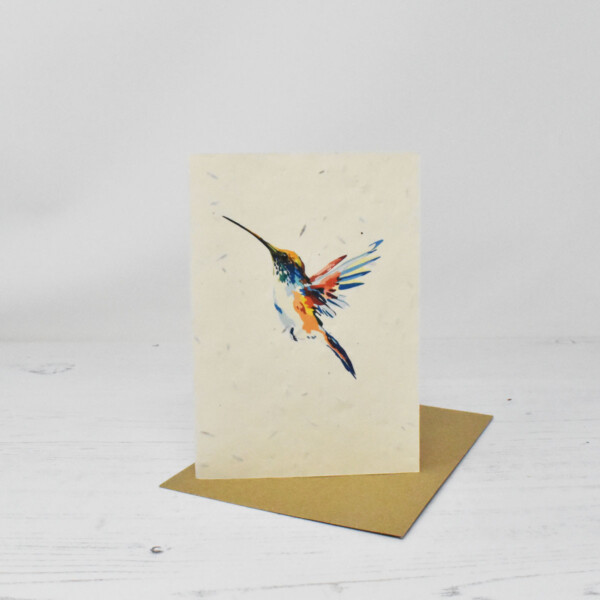 Seed Paper Greeting Card - Hummingbird