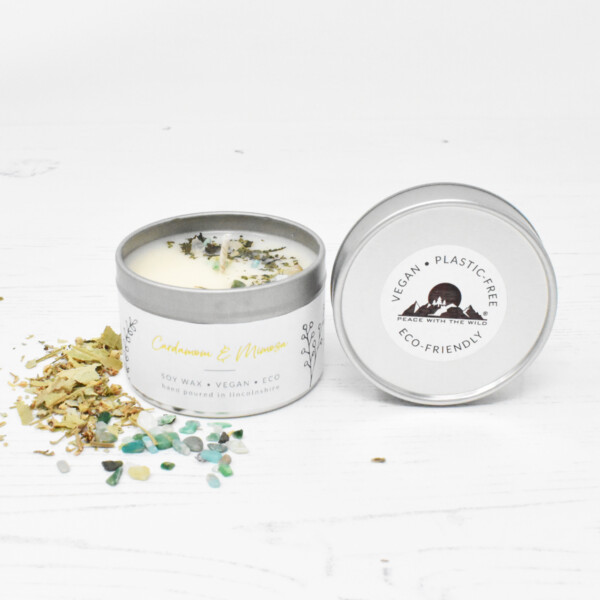 Cardamom & Mimosa Soy Wax Candle - 100ml