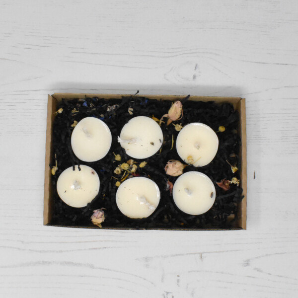 Scented Soy Wax Tealights - Mixed 6 Pack