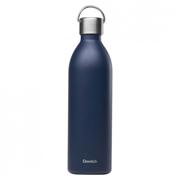 Insulated Stainless Steel 'Active' Bottle - Matt Navy - 1L