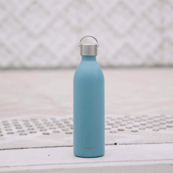 Insulated Stainless Steel 'Active' Bottle - Matt Steel Blue - 1L - Image 2