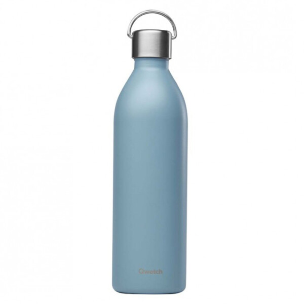 Insulated Stainless Steel 'Active' Bottle - Matt Steel Blue - 1L