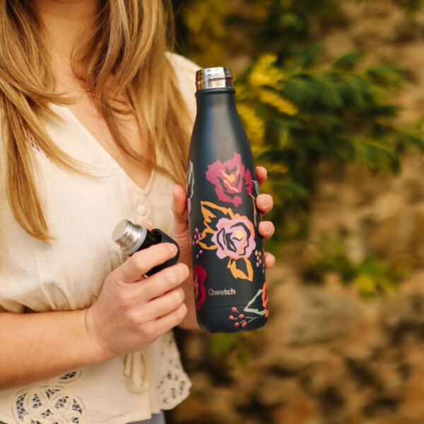 Insulated Stainless Steel Bottle - Bouquet Camelia - 500ml - Image 2