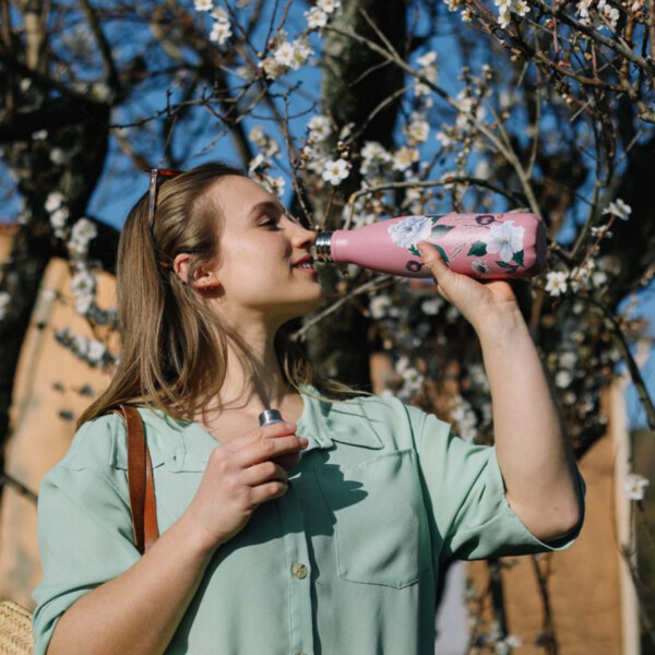 Insulated Stainless Steel Bottle - Bouquet Hibiscus - 500ml - Image 2