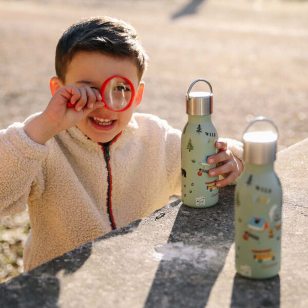 Insulated Stainless Steel Kids Bottle - Yosemite - Linden - 350ml - Image 3
