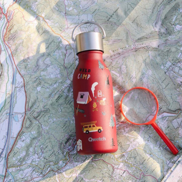 Insulated Stainless Steel Kids Bottle - Yosemite - Garnet - 350ml - Image 2