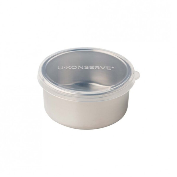 Medium Round Container with Silicone Lid - 9oz Clear