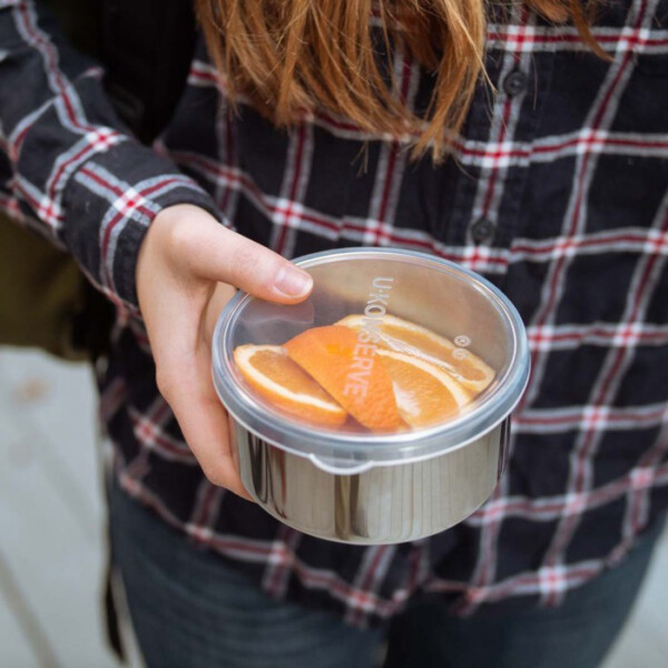 Medium Round Container with Silicone Lid - 9oz Clear - Image 3