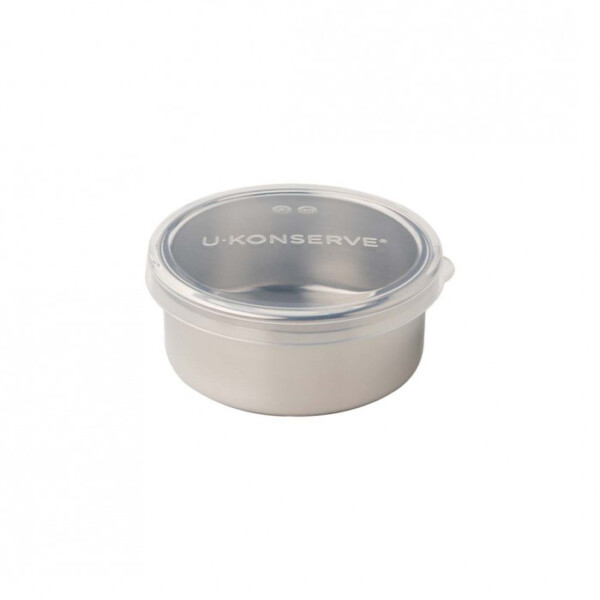 Small Round Container with Silicone Lid - 5oz Clear