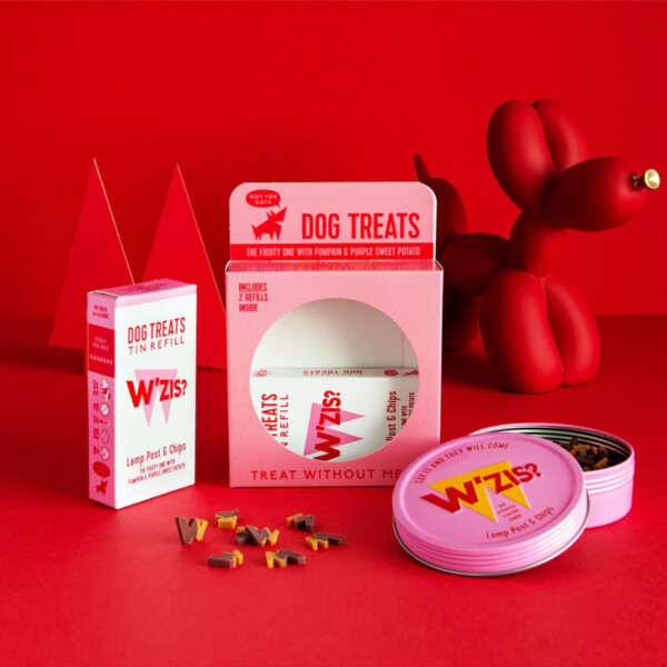 Dog Treat Tin Gift Box - Lamp Post & Chips - Image 2